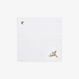 Lilac Flower & Butterfly Tea Napkin - Set of 2