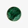 Malachite Canape Plates - Set of 4