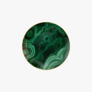 Malachite Canape Plates - Set of 4