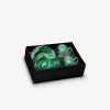 Malachite teacup and saucer - Set of 2