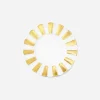 Melon Dinner Plate White Gold