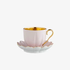 Melon Teacup & Saucer Pink