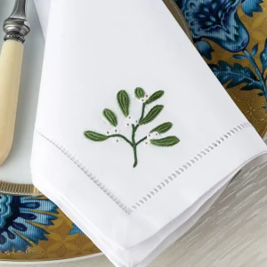 Mistletoe Christmas Dinner Napkin