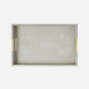 Modern Shagreen Desk Tray - Dove