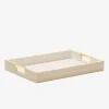 Modern Shagreen Desk Tray Wheat