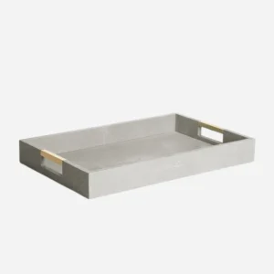 Modern Shagreen Desk Tray - Dove