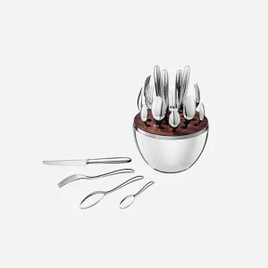 MOOD 24-Piece Silver Plated Cutlery Set