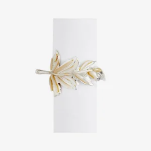 Mother of Pearl Garland Napkin Ring - Set of 4