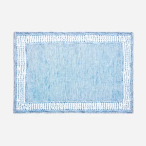 Mozzano Embroidered Placemat Blue