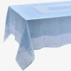 Mozzano Tablecloth with 12 Napkins Blue