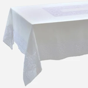 Mozzano Tablecloth with 12 Napkins White