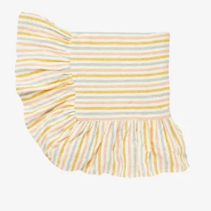 Multi Stripe Frill Tablecloth
