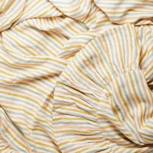 Multi Stripe Frill Tablecloth