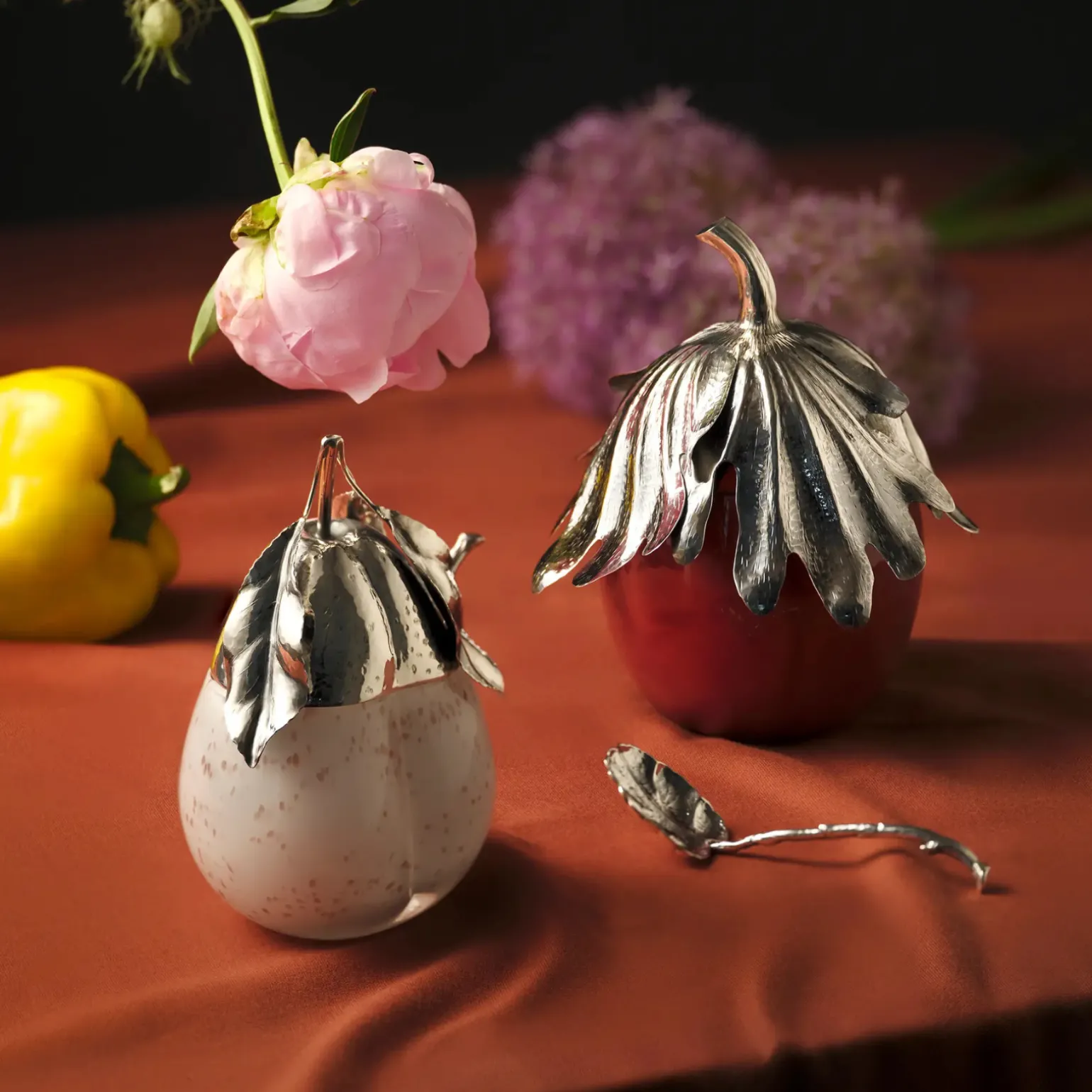 murano_glass_yellow_pear__1.webp Murano Glass Yellow Pear Jam Jar