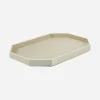 Octogone Ivory Lacquer Tray - Large