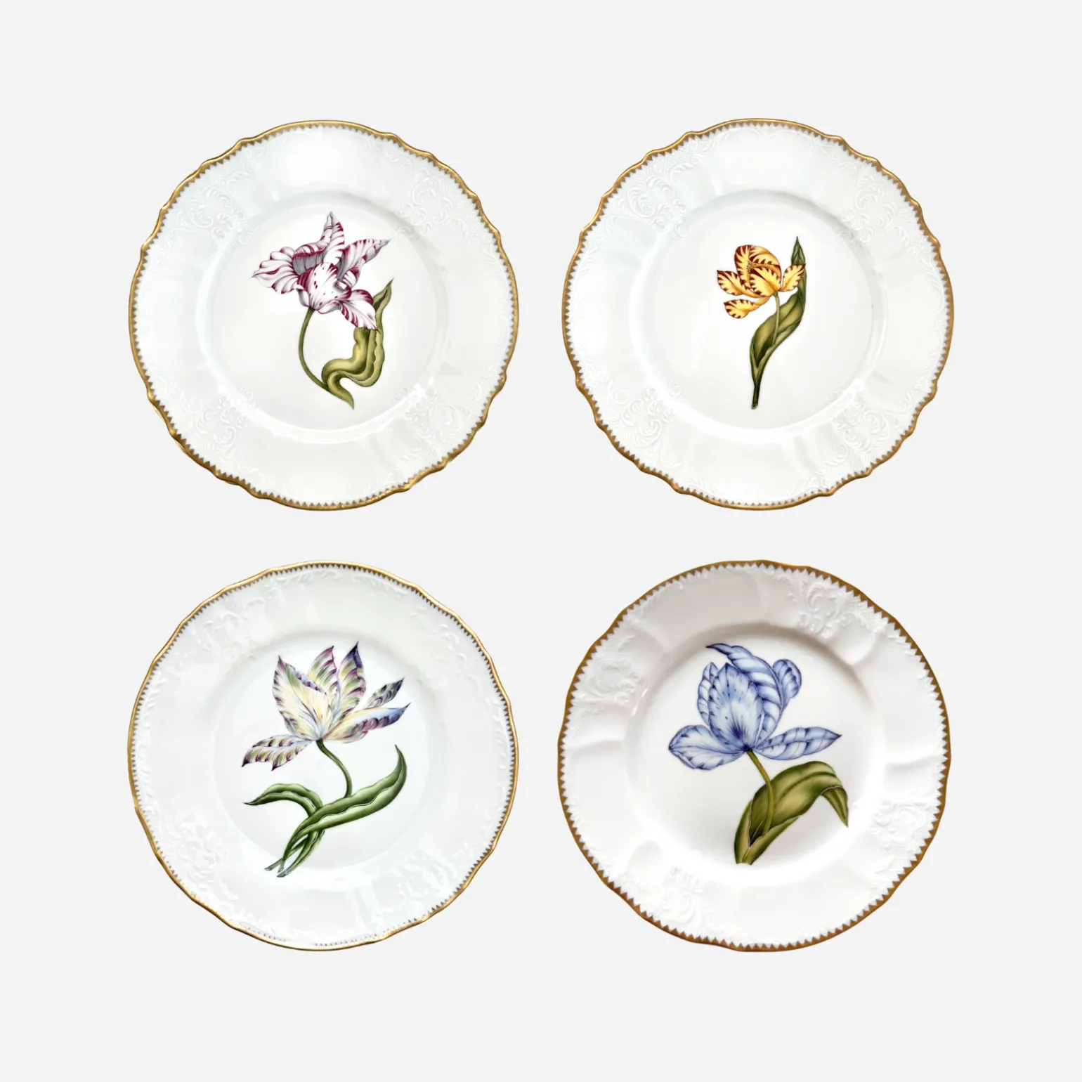 old_master_tulips_dinner__0.webp Old Master Tulips Dinner Plate - Set of 4