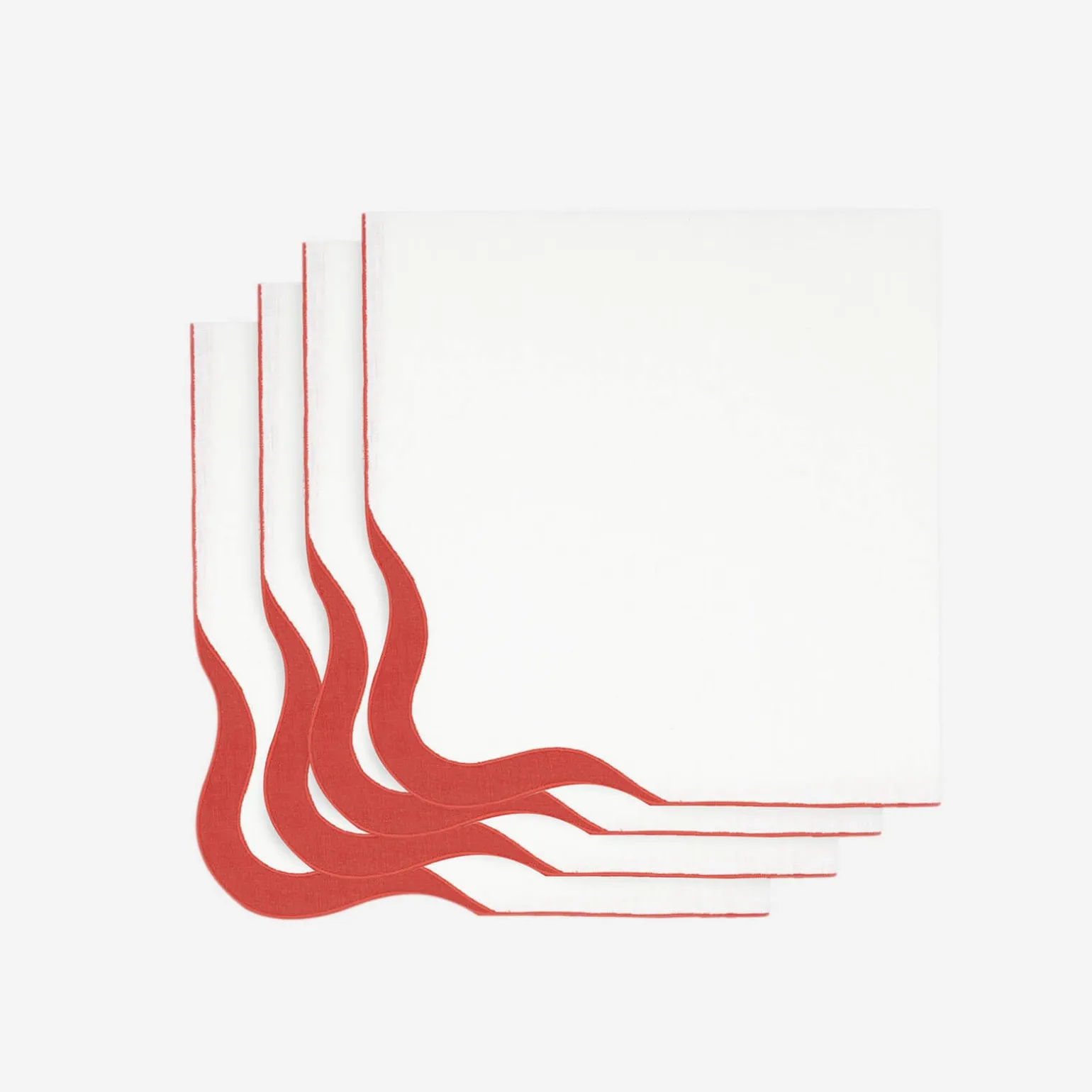 ondas_napkin_burnt_orange_0.webp Ondas Napkin Burnt Orange - Set of 4