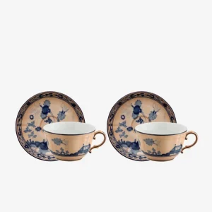 Oriente Italiano Teacup & Saucer Cipria - Set of 2