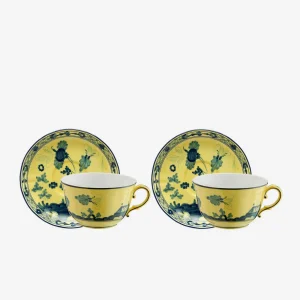 Oriente Italiano Teacup & Saucer Citrino - Set of 2