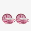 Oriente Italiano Teacup & Saucer Porpora - Set of 2