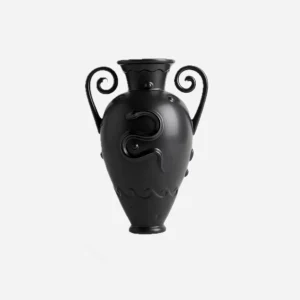 Pantheon Orpheus Amphora Vase Black