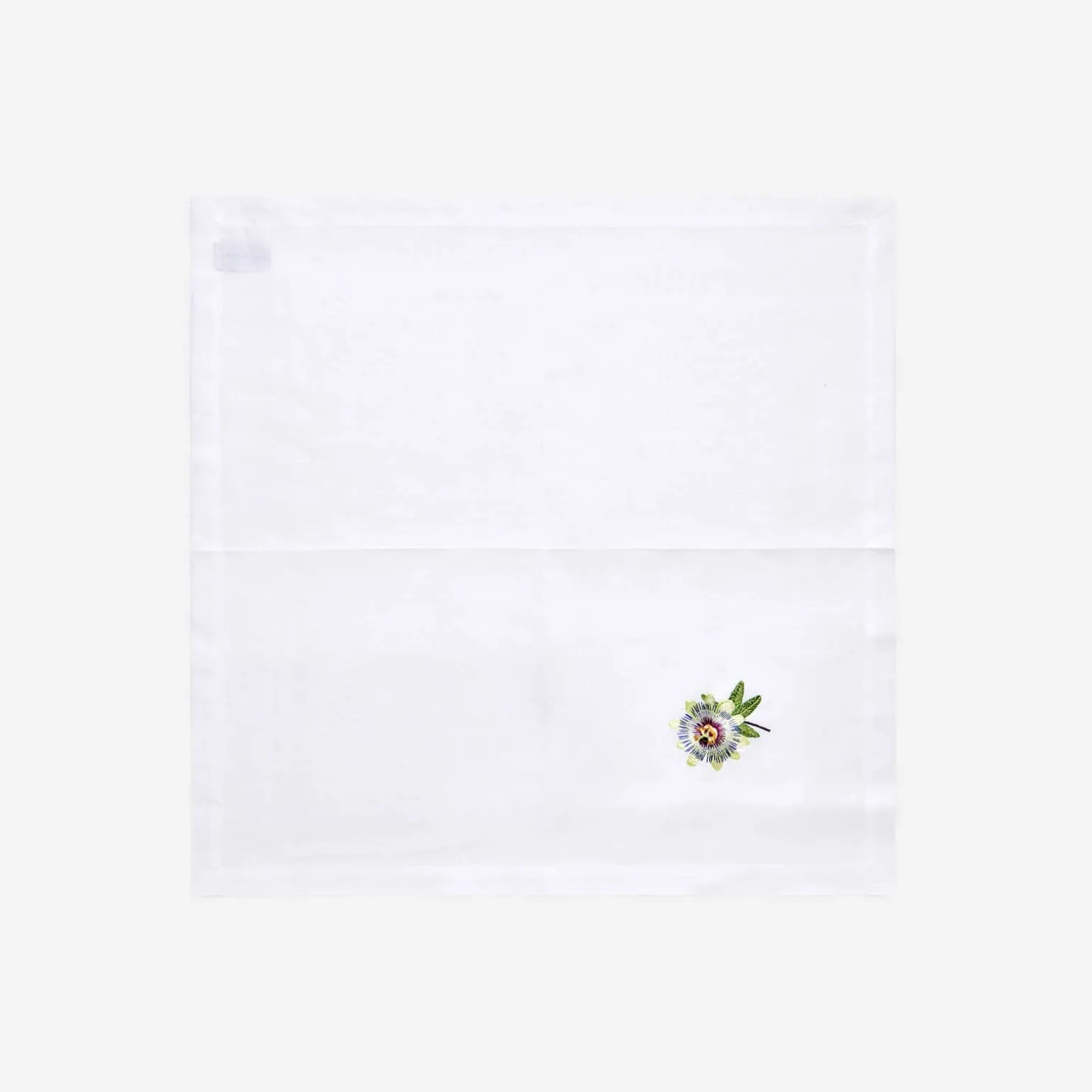 passion_flower_embroidere_1.webp Passion Flower Embroidered Napkin