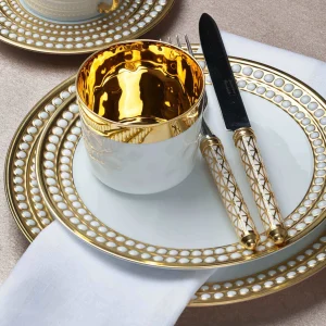 Perlée Gold Dessert Plate