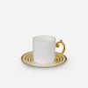 Perlée Gold Espresso Cup & Saucer