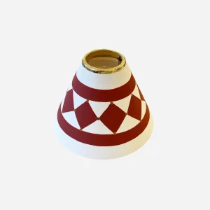 Pilatos Hand-Painted Candle Shade Ruby