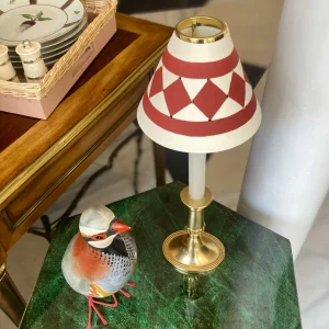 Pilatos Hand-Painted Candle Shade Ruby