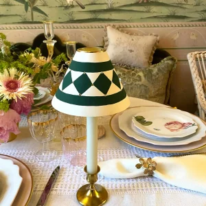 Pilatos Hand-Painted Lampshade Verde