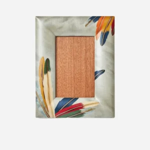 Plumes Marquetry Frame