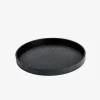 Polo Medium Round Crocodile Tray Black