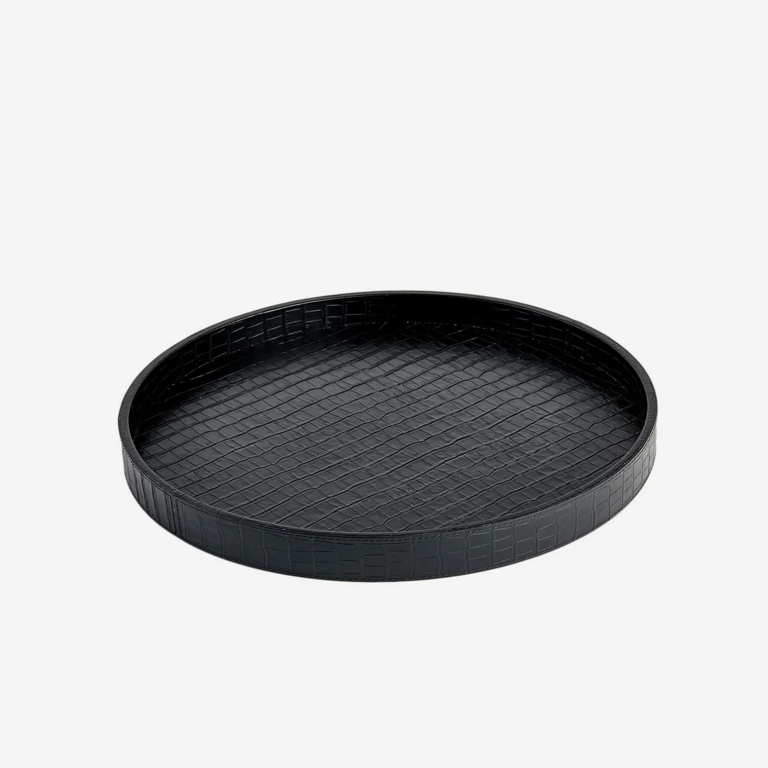 polo_medium_round_crocodi_0.webp Polo Medium Round Crocodile Tray Black
