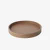 Polo Round Leather Tray Tobacco