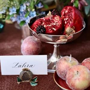 Pomegranate Place Card Holder - Set of 4