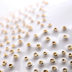 Porifera White and Gold Vase