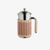Rennes Leather & Rattan Carafe - Cipria