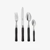 Riviera Ebony 4-Piece Cutlery Set