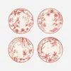 Rocaille Red Dinner Plates - Set of 4
