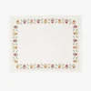 Rosebud Hand-embroidered Linen Placemat