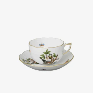 Rothschild Bird Teacup & Saucer - Set of 6