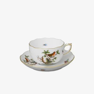 Rothschild Bird Teacup & Saucer - Set of 6