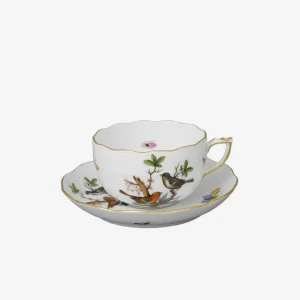 Rothschild Bird Teacup & Saucer - Set of 6