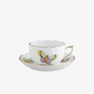 Royal Garden Butterfly Teacup & Saucer