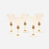 Salviati Venetian Renaissance Revival Wine Glasses - Set of 5