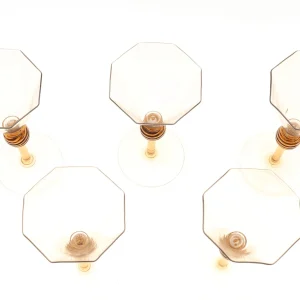 Salviati Venetian Renaissance Revival Wine Glasses - Set of 5
