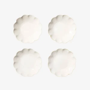 Scalloped Appetiser Plate - Set of 4