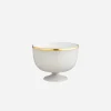 Schubert Footed Light Grey Dessert Bowl