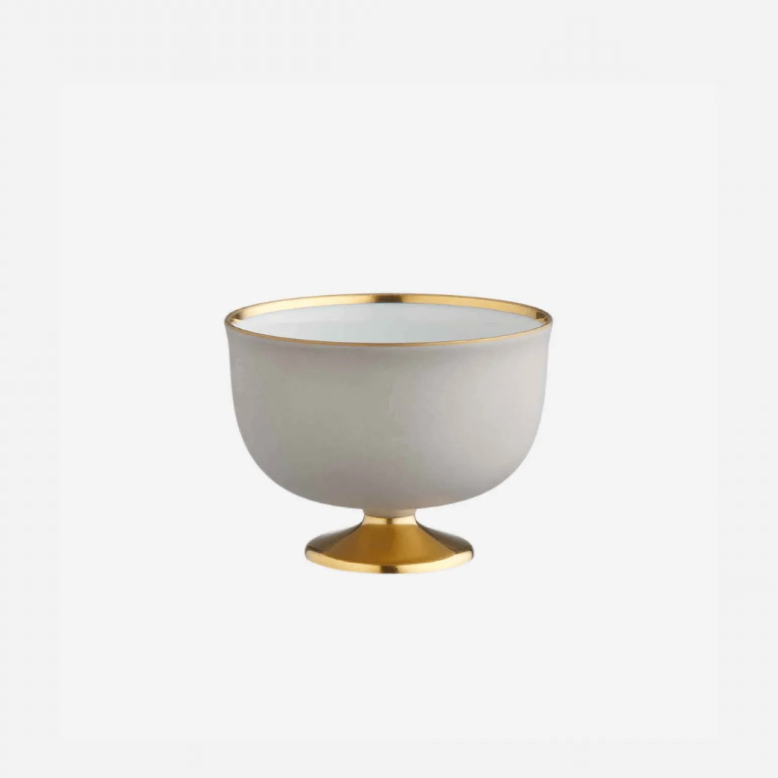 schubert_gold_footed_smok_0.webp Schubert Gold Footed Smoke Grey Dessert Bowl